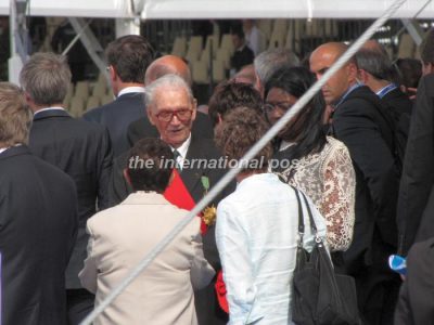 National hero Fred Moore, ex-resistant under WWII, chancellor of L'Ordre de la Libération